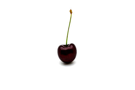 Cherry berry on a white background close upの写真素材