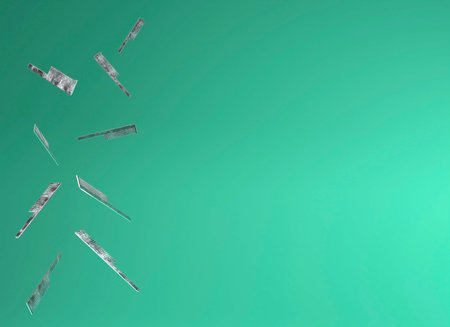 A group of metal combs, space for copying, 3d illustration.
