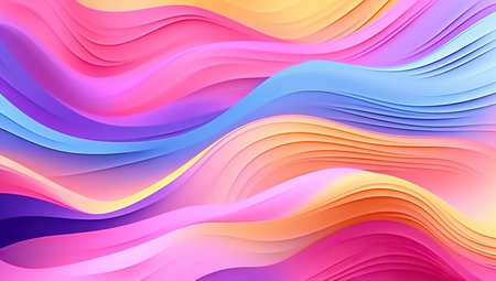 a colorful wallpaper with flowing colors. Generative AIの素材