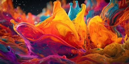 a colorful liquid. Generative AIの素材