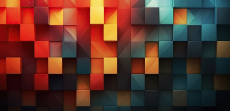 geometric design wallpaper. Generative AIの素材