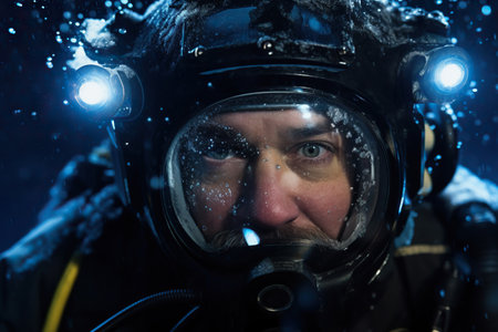 The underwater sea world, deepsea animals and the marine ecosystem.の素材