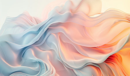 A detailed view of a white and orange background, showing the intricate patterns and textures in vibrant colors. The white and orange hues blend seamlessly, creating a visually striking composition.の素材