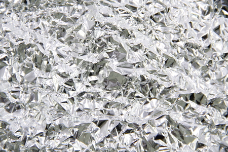 crumpled foilの写真素材