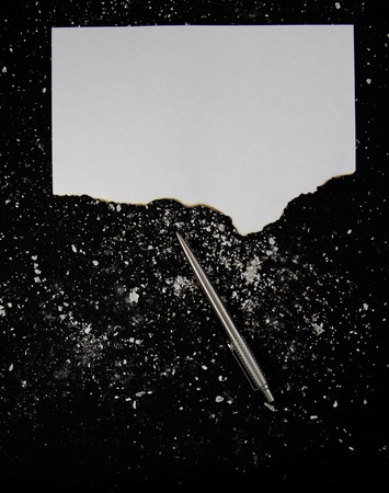 paper on black backgroundの写真素材