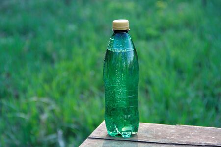 plastic water bottleの写真素材