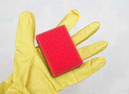 cleaning items on the tableの写真素材