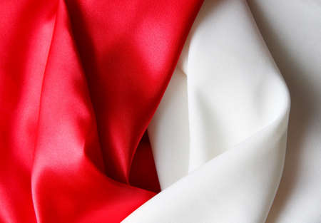 beautiful fabric on the desktopの写真素材