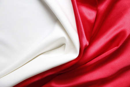 beautiful fabric on the desktopの写真素材
