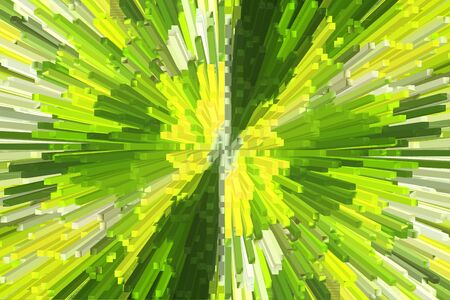 creative abstract light green and yellow abstractionの写真素材