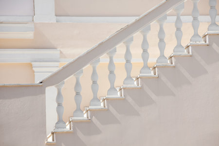 Architecture. Fragment of an old staircase