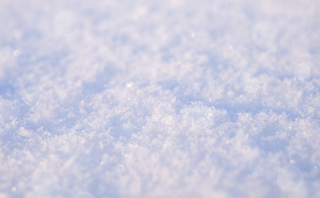 Real white snow surface, abstract natural backgroundの写真素材