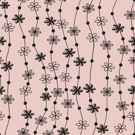 Vintage floral background.のイラスト素材