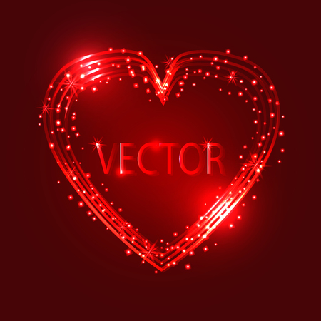 Happy Valentines Day Card Design. Vector Background.のイラスト素材