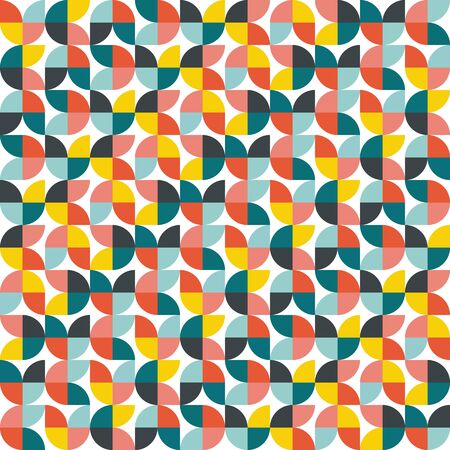 geometrical pattern with colorful sector.のイラスト素材