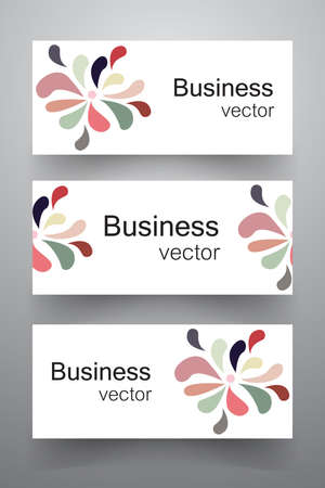 Set of banner templates. Modern abstract Vector Illustration design.のイラスト素材