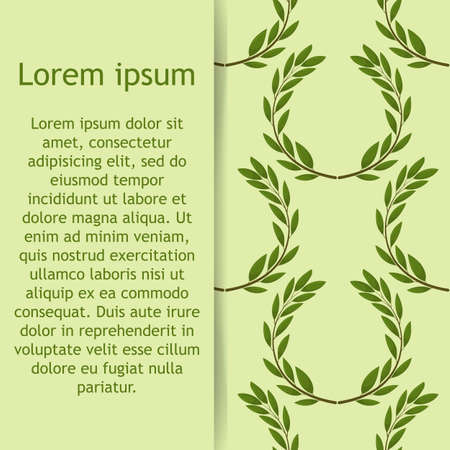 background with olive leaves. Ideal for printingのイラスト素材