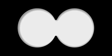 View from the binoculars view vector military lens vision. Spy binocular view observation sighting isolated aim viewfindのイラスト素材