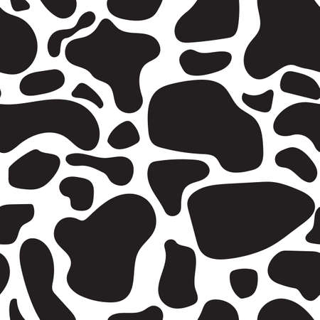 Seamless background black and white pattern Dalmatians. Natural textures dalmatian spots vectorのイラスト素材