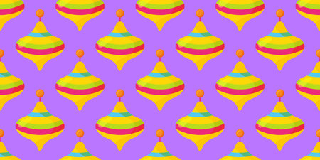 Seamless pattern with children's toy whirligig on background. Suitable for textiles, print design. vector illustrationのイラスト素材