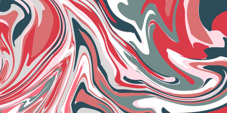 Abstract background, red gray white color. Abstract pattern for design, liquid background with paint stains fashion trend. Vector illustrationのイラスト素材
