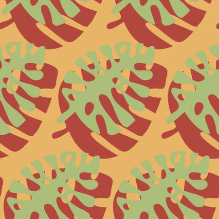 Blue forest seamless pattern, dense pine forest and deciduous trees, vector illustrationのイラスト素材