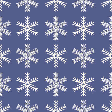 christmas white snowflake icon, crystal symbol vector illustrationのイラスト素材