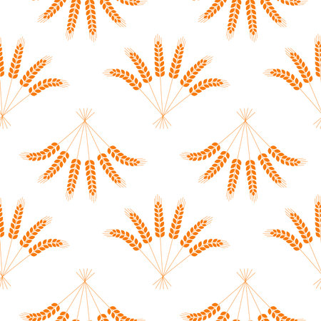 Seamless pattern, pink flower plant leaf organic shape, simple design for textile and packaging vector illustrationのイラスト素材