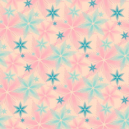 Seamless pattern cute hand drawn abstract circle, abstract chaotic vector illustrationのイラスト素材