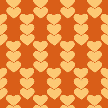 Seamless pattern heart love valentine's day decoration scrapbook digital background wallpaper, wrapping paper and textile designのイラスト素材