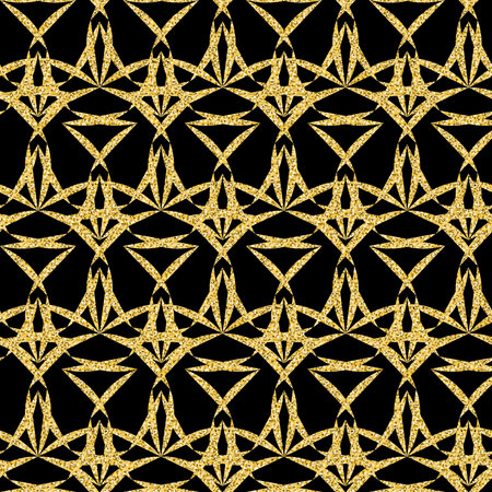 sparkling shiny abstract seamless pattern black gold color chic rich design