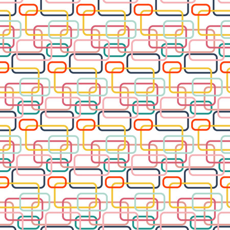 Soft rectangle seamless pattern colorful geometric background for textile and wrapping paper design