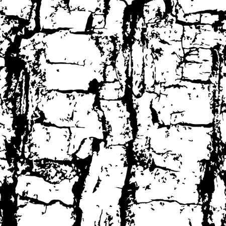 Vector texture rough bark of a large tree for the design of a stylized flyer design scratch scuffedのイラスト素材