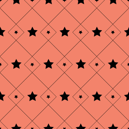 Star background for textile and wrapping paper, star seamless patternのイラスト素材