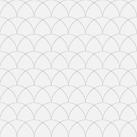 White seamless pattern delicate geometric arch, elegant background for textile design and decorationのイラスト素材