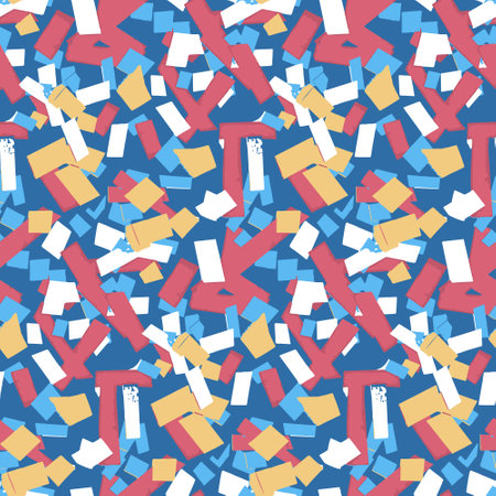 Cut paper abstract art on white background, colorful elegant textile design and decorationのイラスト素材