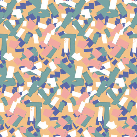 Cut paper abstract art on white background, colorful elegant textile design and decorationのイラスト素材