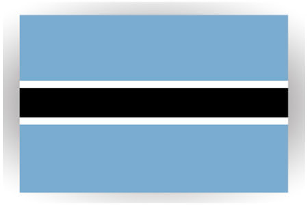 Botswana flag vector illustration, Botswanan flag national patriotic symbol of an independent state for designのイラスト素材