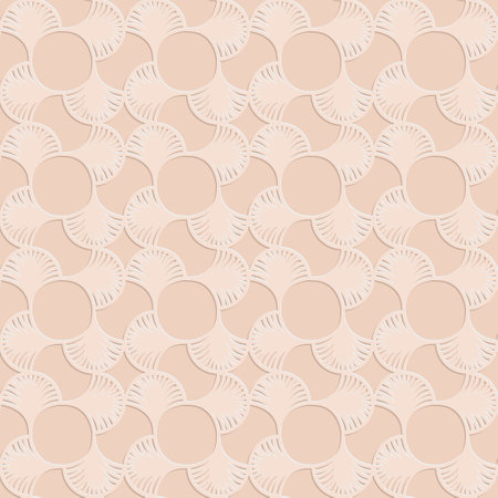 Beige seamless pattern, monochrome arabesque ornate arabic background for design vector illustrationのイラスト素材