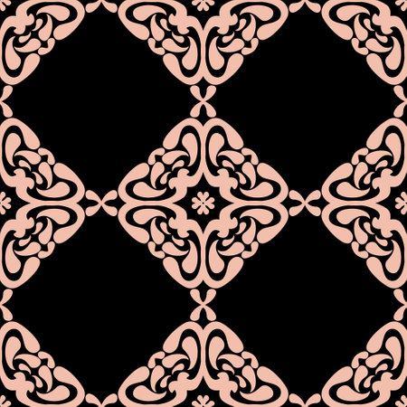 Abstract floral seamless pattern, vector illustration for designのイラスト素材