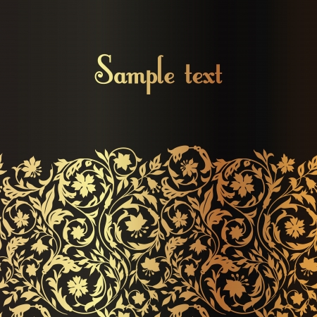 Vintage luxury black and goldのイラスト素材