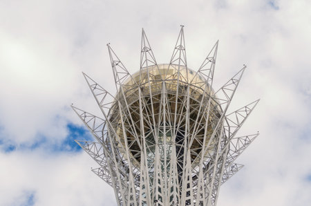 Bayterek Astana building close-up. Explore Nur-Sultan in Kazakhstan.