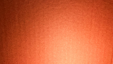 Cardboard paper background. Wallpaper with carton color brown. Soft focus. film grain pixel texture. Defocused.の写真素材