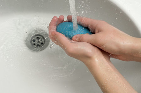 Wash your hands with soap and water. Washing away dirt, germs and bacteria from skin. Protect your...