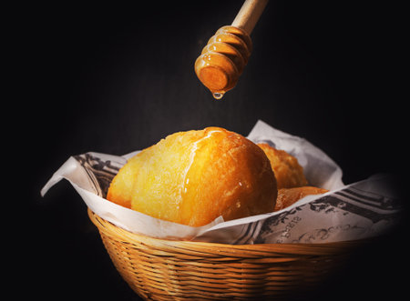 Carnival italian fritters in carnival.の写真素材