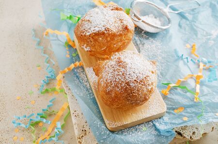 Castagnoli- italian fritters in carnival.の写真素材