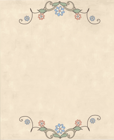 Retro card  Template for postcards, invitations  Vintage design elements のイラスト素材
