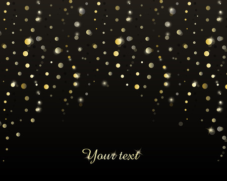 Abstract background with golden stripes of circles. のイラスト素材