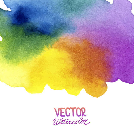 Absctract background with watercolor splash. Vector illustrationのイラスト素材