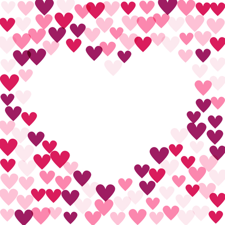 Hearts frame pattern design.のイラスト素材